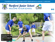 Tablet Screenshot of hartfordjuniorschool.co.uk